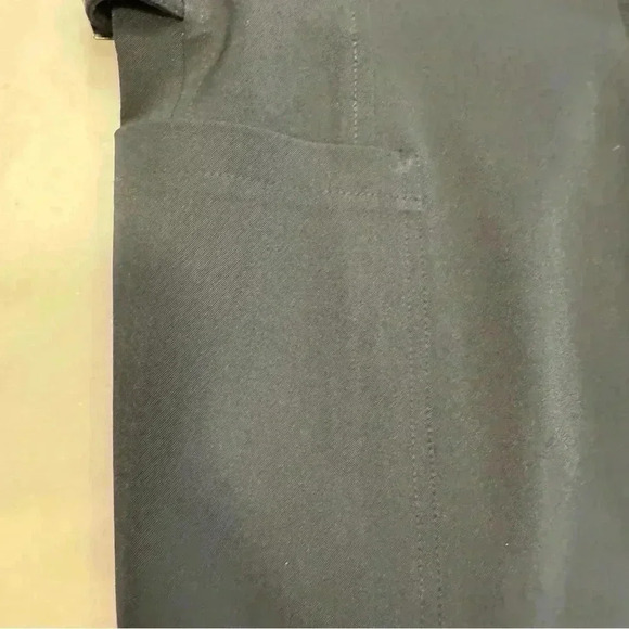 Vintage Cache women black zip up blazer. Adjustable waist buckles size 10 - Picture 7 of 13